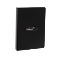 Накладка на сувальдный замок ESC.S-auto.RL/K.486 BL (ESC 486-S-auto RL) черный (1шт.)