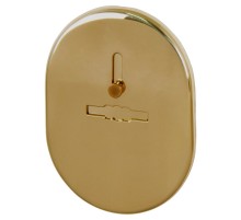 Накладка на сувальдный замок ESC.S-lift.SF/OV.476 (ESC 476) с шторкой GP латунь
