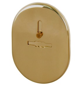 Накладка на сувальдный замок ESC.S-lift.SF/OV.476 (ESC 476) с шторкой GP латунь