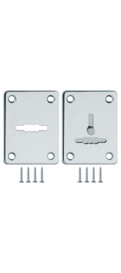 Накладка Fuaro (Фуаро) на сувальдный замок ESC.S-lift+S/K.set (ESC081/082) хром (2шт.)