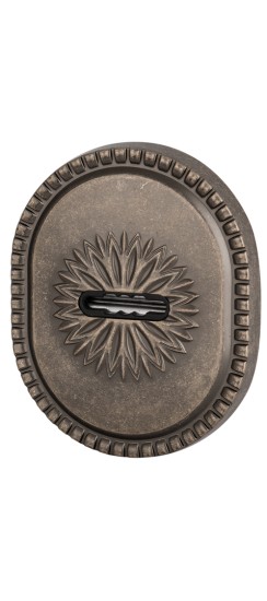 Накладка Armadillo (Армадилло) на сувальдный замок ESC.S-auto.CL/OV (PS-DEC CL) AS-9 античное серебро