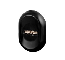 Накладка на сувальдный замок ESC.S-auto/CRE/OV.13 (ESC-13S) с автомат. шторками BL черный (1шт.)