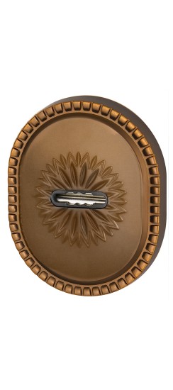 Накладка Armadillo (Армадилло) на сувальдный замок ESC.S-auto.CL/OV (PS-DEC CL) BB-17 коричневая бронза