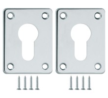 Накладка на цилиндр ESC.C+C/K.set (ESC083) CP хром (2шт.)