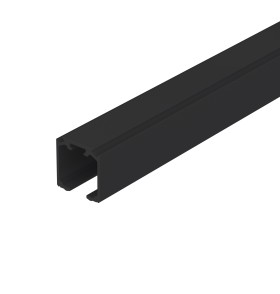 Комплект верхняя направляющая + декор.накладка SLD.Comfort-PRO.KIT/3000 track + dec (3м) BL Черный