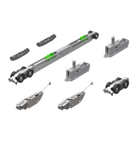 Комплект для раздвижных дверей SLD.Scope.SET3.soft close+roller/80