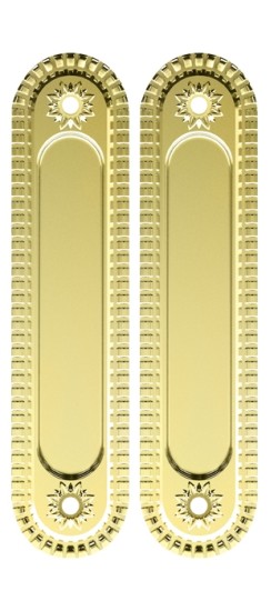 Ручка Armadillo (Армадилло) для раздвижных дверей SH.CL152.010 (SH010/CL) GOLD-24 золото 24К Ручка Armadillo (Армадилло) для раздвижных дверей SH.CL152.010 (SH010/CL) GOLD-24 золото 24К