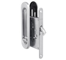 Защелка с ручками для раздвижных дверей Punto  SH.SL152.KIT011-BK (Soft LINE SL-011) СP-8 хром