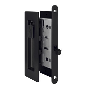 Защелка с ручками для раздвижных дверей SH.URB153.KIT011-BK (SH011 URB) BL-26 черный