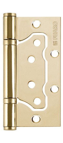 Петля Fuaro (Фуаро) универсальная без врезки IN4500W-BL PB (500-2BB/BL 100x2,5) латунь БЛИСТЕР