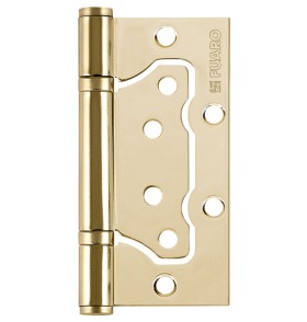 Петля универсальная без врезки IN4500W-BL PB (500-2BB/BL 100x2,5) латунь БЛИСТЕР