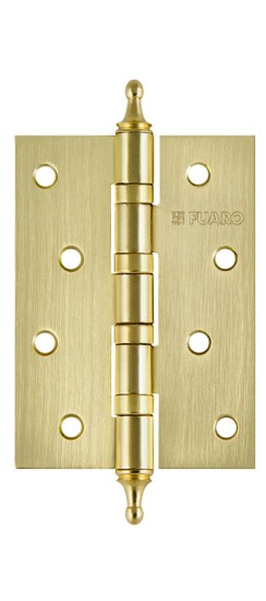 Петля Fuaro (Фуаро) универсальная IN4400UA-BL SB (4BB/A/BL 100x75x2,5) мат. золото БЛИСТЕР