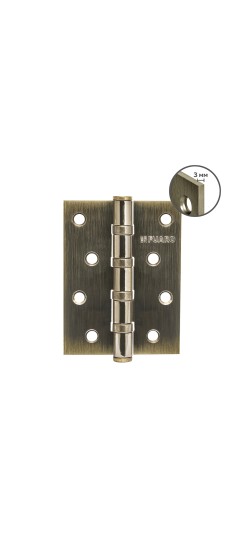 Петля Fuaro (Фуаро) универсальная HEAVY IN4400U AB (бронза) 100х75х3 мм Петля Fuaro (Фуаро) универсальная HEAVY IN4400U AB (бронза) 100х75х3 мм