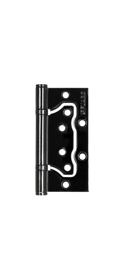 Петля Fuaro (Фуаро) универсальная без врезки IN4500W-BL BN (500-2BB/BL 100x2,5) черный глянец БЛИСТЕР