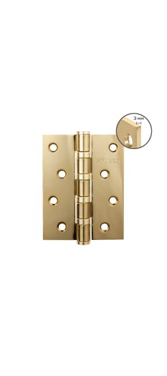 Петля Fuaro (Фуаро) универсальная HEAVY IN4400U GOLD-24 (золото 24K) 100х75х3 мм