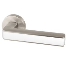 Ручка раздельная R.URB52.CUBE (CUBE URB3) SN/White-19 матовый никель/белый