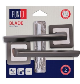 Ручка раздельная Punto LM/A K.QR52.BLADE/HD GR/CP-23 графит/хром