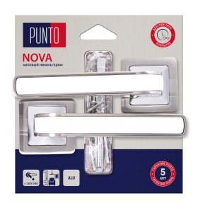 Ручка раздельная Punto LM/A K.QR52.NOVA/HD SN/CP-3 матовый никель/хром