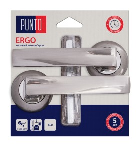 Ручка раздельная Punto LM/A R.TL54.ERGO/HD SN/CP-3 матовый никель/хром