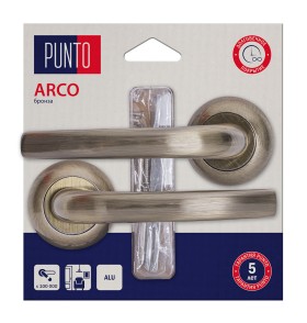 Ручка раздельная Punto LM/A R.TL54.ARCO/HD ABG-6 бронза