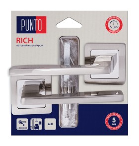 Ручка раздельная Punto LM/A K.QR52.RICH/HD SN/CP-3 матовый никель/хром