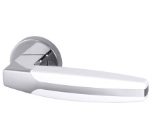 Ручка раздельная R.URB52.ARC (ARC URB2) CP/White-14 хром/белый