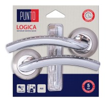 Ручка раздельная Punto LM/A R.TL54.LOGICA/HD SN/CP-3 матовый никель/хром