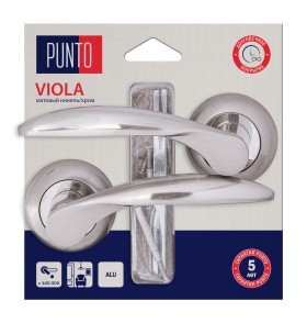 Ручка раздельная Punto LM/A R.TL54.VIOLA/HD SN/CP-3 матовый никель/хром