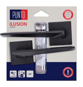 Ручка раздельная Punto LM/A K.QS52.ILUSION/HD BL-24 черный