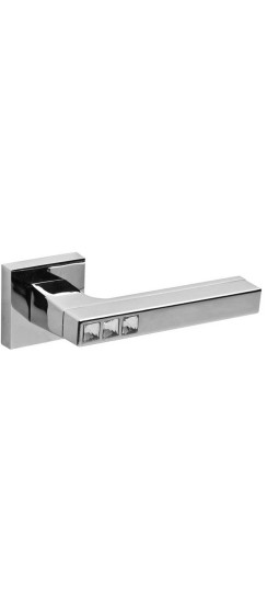 Ручка дверная раздельная Fuaro серия DM, K.DM51.CRYSTAL FLASH, цвет хром, арт. 33091 Ручка дверная раздельная Fuaro серия DM, K.DM51.CRYSTAL FLASH, цвет хром, арт. 33091