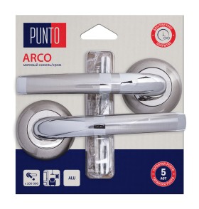 Ручка раздельная Punto LM/A R.TL54.ARCO/HD SN/CP-3 матовый никель/хром