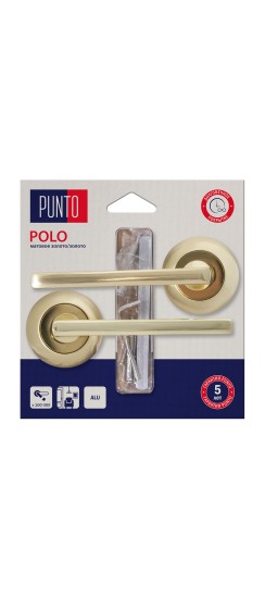Ручка Punto (Пунто) раздельная LM/A R.TL54.POLO/HD SG/GP-4 матовое золото/золото