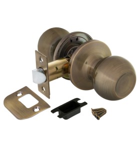 Ручка защелка  Ajax DK682 AB-PS (6082 AB-P) (без фик.) бронза