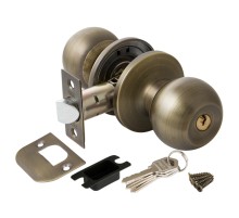 Ручка защелка Punto DK672 MAB-ET (6072 MAB-E) (кл./фик.) мат. бронза