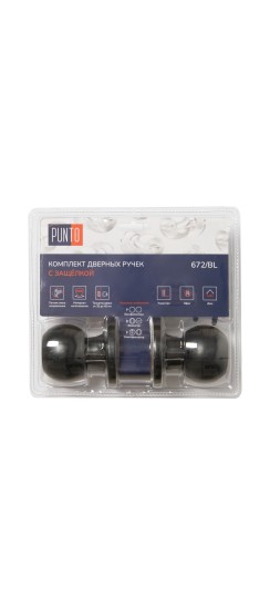 Ручка защелка Punto DK672/BL BL-PS (без фик.) черный Ручка защелка Punto DK672/BL BL-PS (без фик.) черный