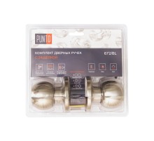 Ручка защелка Punto DK672/BL SN-BK (фик.) мат.никель