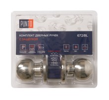 Ручка защелка Punto DK672/BL CP-ET (кл./фик.) хром