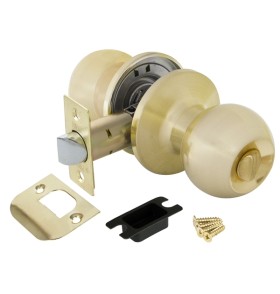 Ручка защелка Punto DK672 SB-BK (6072 SB-B) (фик.) мат. золото