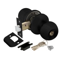 Ручка защелка Punto DK672 BL-ET (6072 BL-E) (кл./фик.) черный
