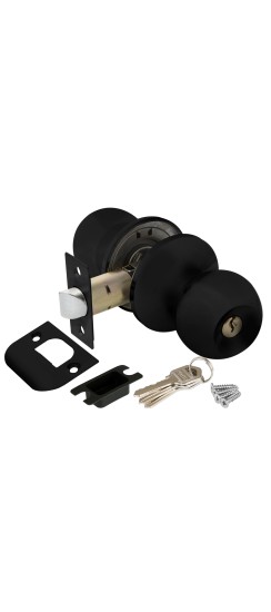 Ручка защелка Punto DK672 BL-ET (6072 BL-E) (кл./фик.) черный