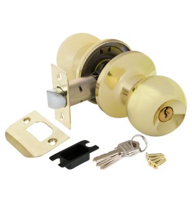 Ручка защелка Punto DK672 PB-ET (6072 PB-E) (кл./фик.) золото
