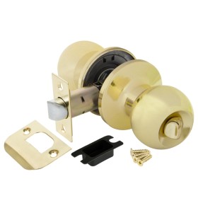 Ручка защелка Punto DK672 PB-BK (6072 PB-B) (фик.) золото