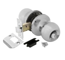 Ручка защелка  Ajax DK682 CP-BK (6082 CP-B) (фик.) хром