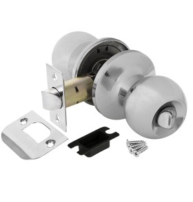 Ручка защелка  Ajax DK682 CP-BK (6082 CP-B) (фик.) хром