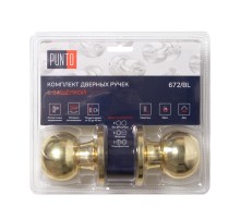 Ручка защелка Punto DK672/BL PB-BK (фик.) золото