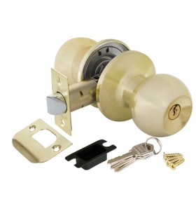 Ручка защелка Punto DK672 SB-ET (6072 SB-E) (кл./фик.) мат. золото