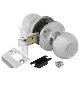 Ручка защелка  Ajax DK682 CP-PS (6082 CP-P) (без фик.) хром