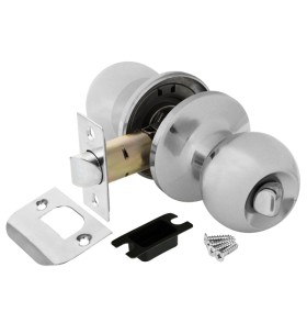 Ручка защелка Punto DK672 CP-BK (6072 CP-B) (фик.) хром