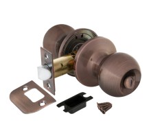 Ручка защелка Punto DK672 AC-BK (6072 AC-B) (фик.) медь