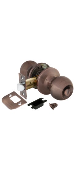 Ручка защелка Punto DK672 AC-BK (6072 AC-B) (фик.) медь